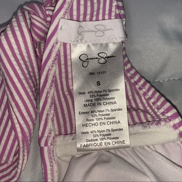 Jessica Simpson Purple Ruffled Bathing Suit Set - Picture 4 of 5